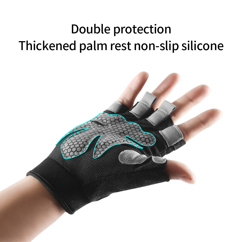 Workout Glove Gym - Gants demi-doigt antidérapants pour femmes et