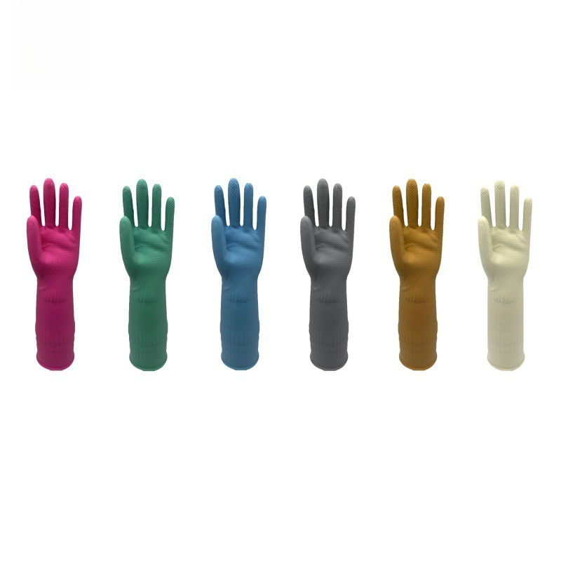 Rubber Glove Cleaning - Gants de nettoyage ménager antidérapants multicolores