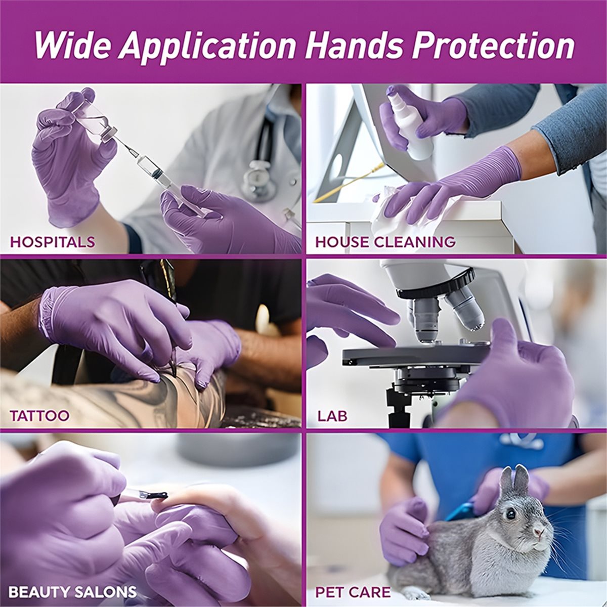 A78I 100 pièces Gants d'examen - Exam Glove Nitrile avis et prix
