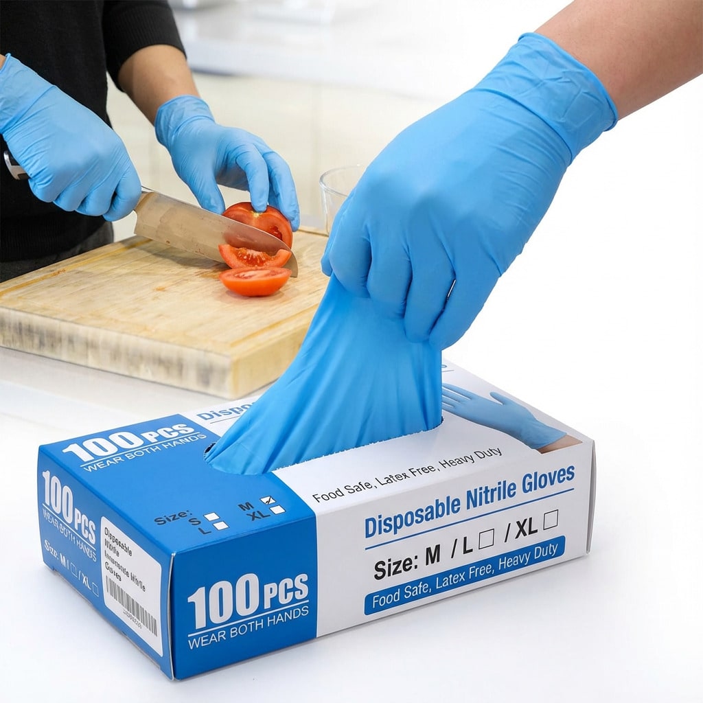 100 gants jetables en nitrile  - Rubber Glove Cleaning avis et prix